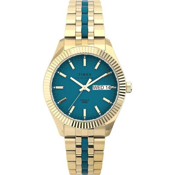 $199- Timex Waterbury TW2U82600VQ Legacy Gold-Tone IP Women\'s SS Quartz Watch main image 4